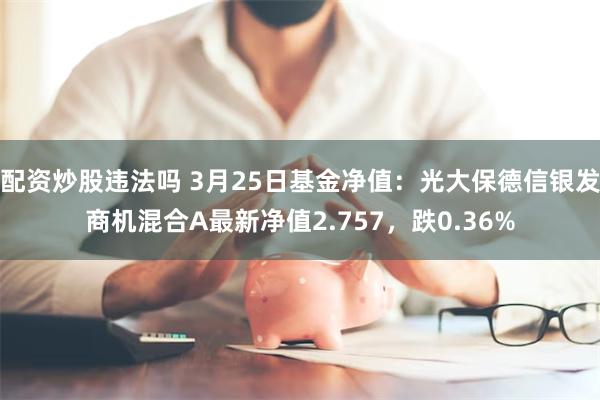 配资炒股违法吗 3月25日基金净值：光大保德信银发商机混合A最新净值2.757，跌0.36%