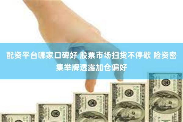 配资平台哪家口碑好 股票市场扫货不停歇 险资密集举牌透露加仓偏好