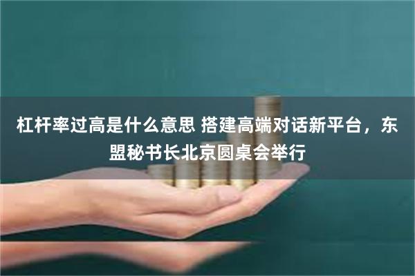 杠杆率过高是什么意思 搭建高端对话新平台，东盟秘书长北京圆桌会举行
