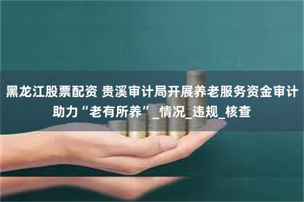 黑龙江股票配资 贵溪审计局开展养老服务资金审计助力“老有所养”_情况_违规_核查