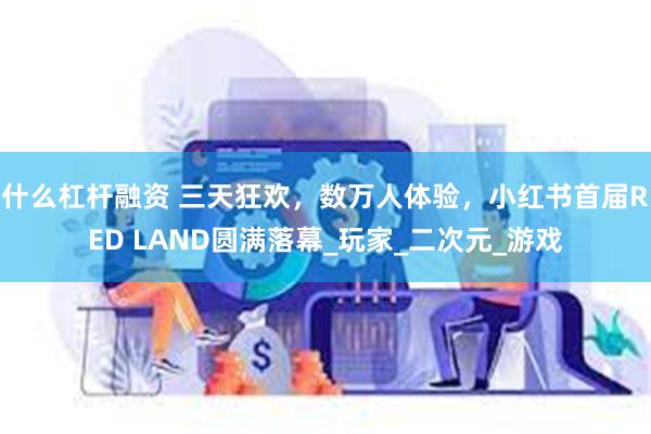 什么杠杆融资 三天狂欢，数万人体验，小红书首届RED LAND圆满落幕_玩家_二次元_游戏
